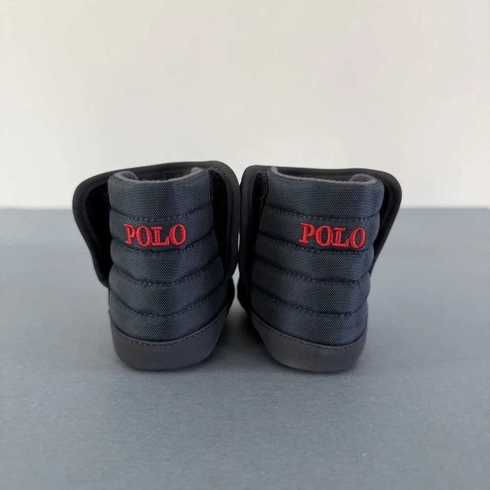 NWT Ralph Lauren Hamilten II EZ Navy‎ Blue Baby Pre-Walker Boots (3-6 Months)